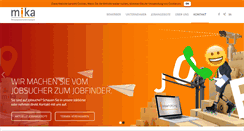 Desktop Screenshot of mika-personal.de