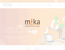Tablet Screenshot of mika-personal.de